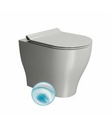 TONO WC mísa stojící, Geniusflush, 36x53cm, spodní/zadní odpad, cenere dual-mat