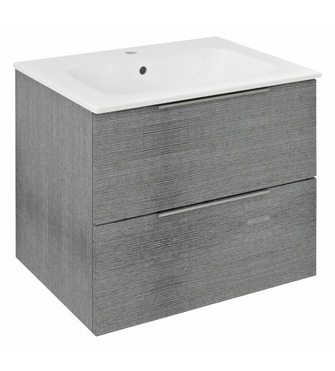 CIRASA umyvadlová skříňka 59,2x52x46cm, dub stříbrný