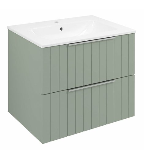 CIRASA STRIP umyvadlová skříňka 59,2x52x46cm, verde