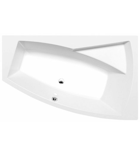 EVIA R asymetrická vana 170x100x47cm, bílá