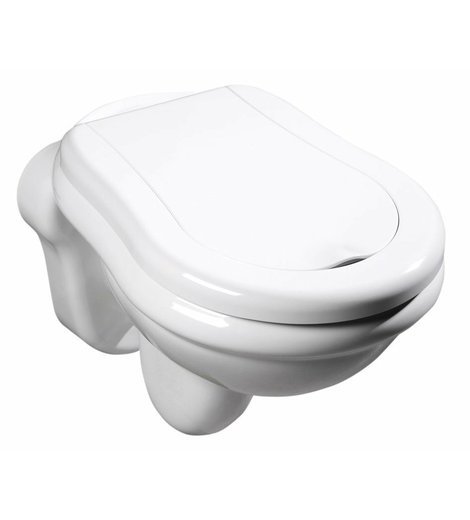 RETRO závěsná WC mísa, 38x52cm, bílá