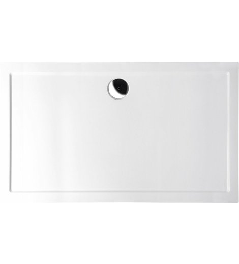 KARIA sprchová vanička z litého mramoru, obdélník 120x80cm, bílá