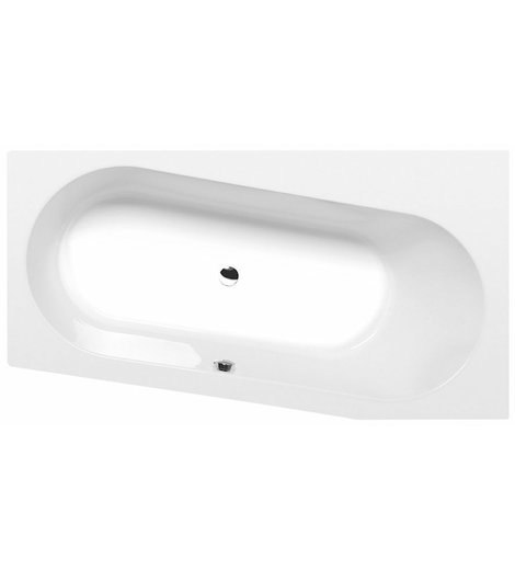 ASTRA WR asymetrická vana 165x90x48cm, bílá