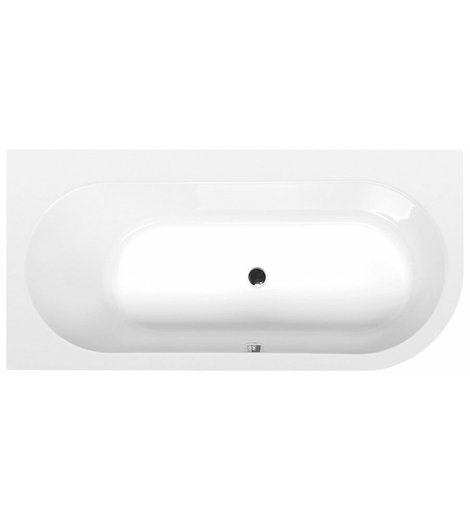 ASTRA L asymetrická vana 165x80x48cm, bílá