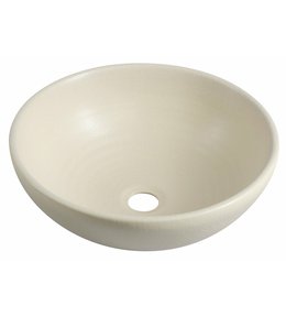 ATTILA keramické umyvadlo, průměr 43cm, slonová kost