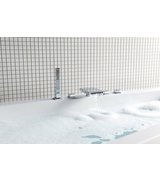 Ruční sprcha, hranatá, 220mm, ABS/chrom