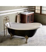 ANTEA připojení pro instalaci vanové baterie do podlahy (pár), bronz