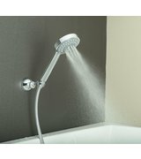 Ruční masážní sprcha, 5 režimů sprchování, průměr 110mm, chrom