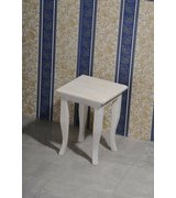 RETRO stolička 33x45x33cm, starobílá
