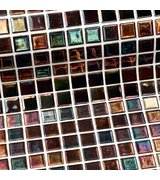 METAL OXIDO plato skleněné mozaiky 2,5x2,5cm; 0,155m2
