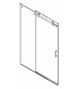 DRAGON sprchové dveře 1200mm, čiré sklo
