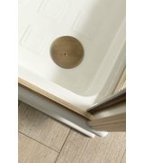 RETRO keramická sprchová vanička, čtverec 90x90x20cm