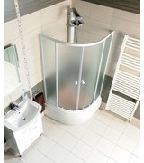 Sprchová vanička akrylátová, čtvrtkruh 90x90x28cm včetně nožiček, R550