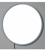 FLOAT zrcadlo s LED osvětlením, průměr 600mm, bílá