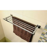 BETA polička na ručníky s hrazdou 650x110x215mm, chrom