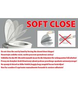 SOFIA WC sedátko, Soft Close, polypropylen, bílá