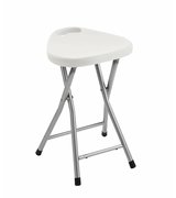 Koupelnová stolička 30x46,5x29,3 cm, bílá
