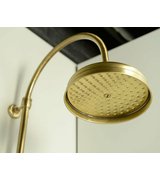 ANTEA sprchový sloup k napojení na baterii, hlavová a ruční sprcha, bronz