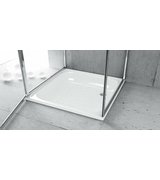 Smaltovaná sprchová vanička, čtverec 80x80x16cm, bílá
