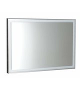 LUMINAR zrcadlo v rámu s LED osvětlením 900x500mm, chrom