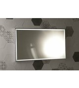 LUMINAR zrcadlo v rámu s LED osvětlením 1200x550mm, chrom