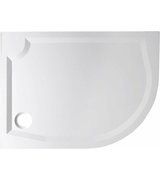 RIVA sprchová vanička z litého mramoru, čtvrtkruh 120x90cm, levá (GR1290L)