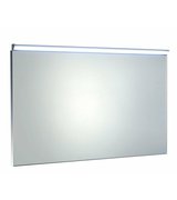 BORA zrcadlo v rámu 1000x600mm s LED osvětlením a vypínačem, chrom