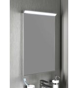 BORA zrcadlo v rámu 400x600mm s LED osvětlením a vypínačem, chrom