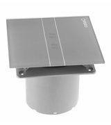 E-100 GSTH koupelnový ventilátor axiální s automatem,4W/8W,potrubí 100mm,stříbr