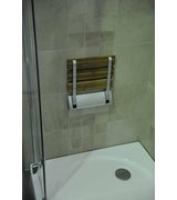 Sprchové sedátko 32x32,5cm, sklopné, bambus