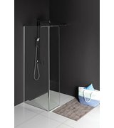 MODULAR SHOWER pevný panel k instalaci na stěnu modulu MS2, 600 mm, levý