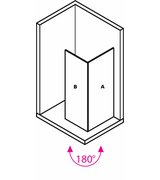 MODULAR SHOWER otočný panel k instalaci na stěnu modulu MS3, 300 mm