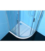 EASY LINE čtvrtkruhová sprchová zástěna 1200x900mm, čiré sklo