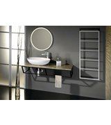 SKA Nástěnný sušák ručníků, 450 mm, černá mat