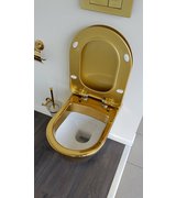 PAULA WC závěsné 35,5x50cm, zlatá