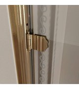 ANTIQUE sprchové dveře otočné, 900mm, levé, ČIRÉ sklo, bronz