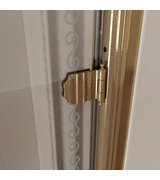 ANTIQUE sprchové dveře otočné, 800mm, pravé, ČIRÉ sklo, bronz