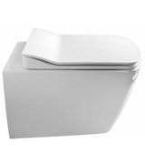 GLANC WC sedátko, Slim soft close, duroplast, bílá