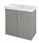 THEIA umyvadlová skříňka 66x70x35cm, 2x dvířka, dub stříbrný