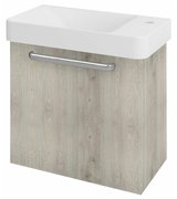 LATUS VIII umyvadlová skříňka 51x50x28cm, dub Mocca