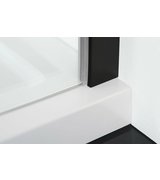ZOOM LINE BLACK sprchové dveře 1000mm, čiré sklo