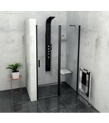 ZOOM LINE BLACK sprchové dveře 1200mm, čiré sklo