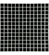 LISA plato skleněné mozaiky black 2,5x2,5cm