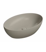 PURA umyvadlo na desku 60x42 cm, tortora mat