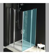 ONE sprchové dveře s pevnou částí 900 mm, čiré sklo