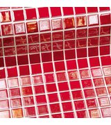 METAL RUBI plato skleněné mozaiky 2,5x2,5cm; 0,155m2